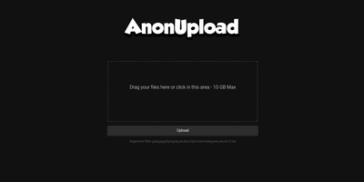 AnonUpload screenshot thumbnail