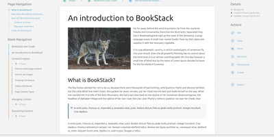Bookstack screenshot thumbnail