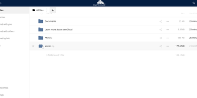 Owncloud screenshot thumbnail