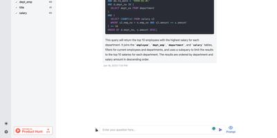 SQL Chat screenshot thumbnail