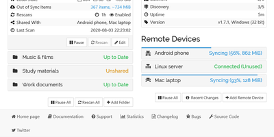 Syncthing screenshot thumbnail