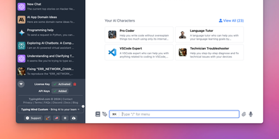 Typing Mind screenshot thumbnail