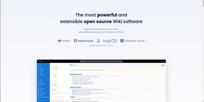 Wiki.js screenshot thumbnail